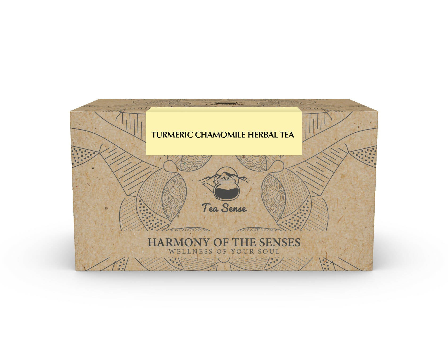 Tea Sense Turmeric Chamomile Tea Bags Box - Distacart