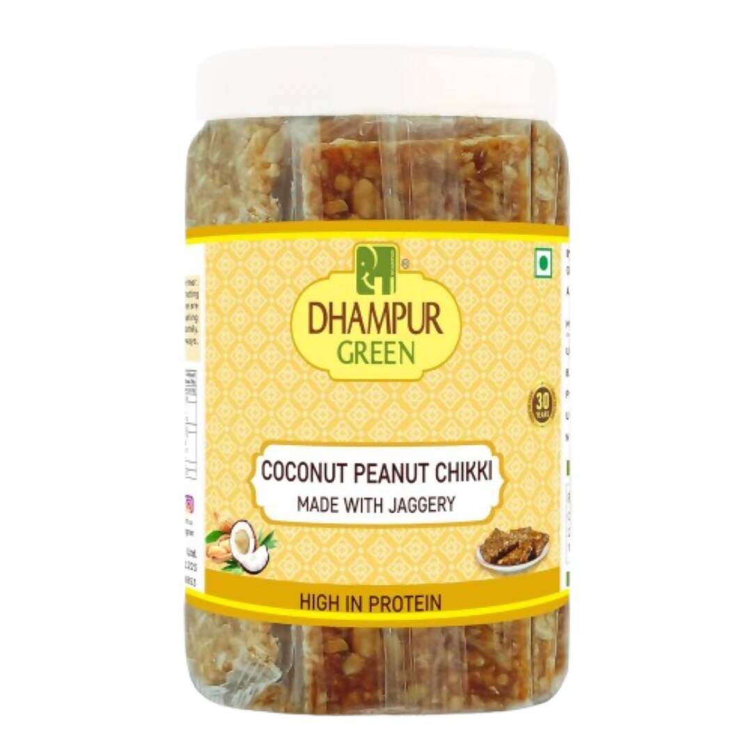 Dhampur Green Coconut Peanut Chikki - Distacart