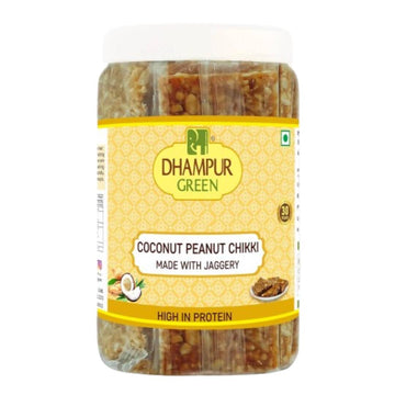 Dhampur Green Coconut Peanut Chikki - Distacart