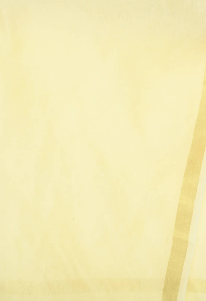 Mominos Fashion Off White Banarsi Piping Dupatta