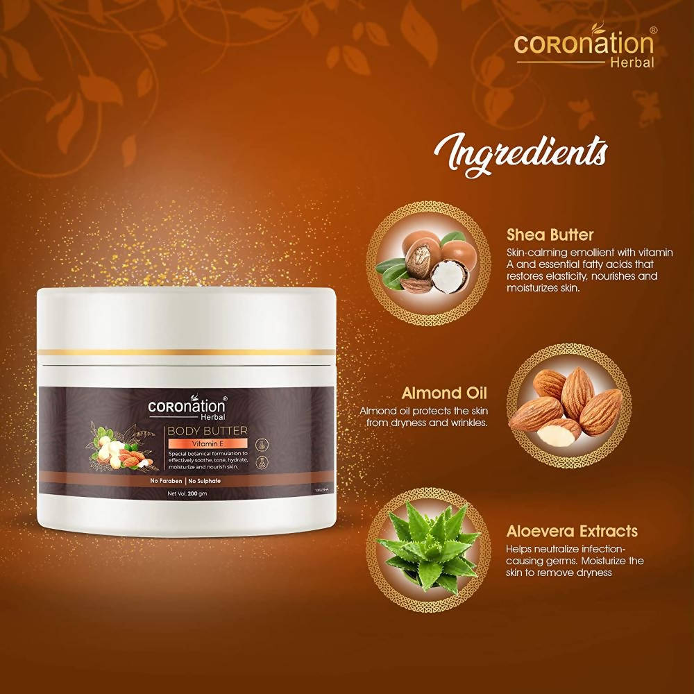 Coronation Herbal Vitamin E Body Butter - Distacart