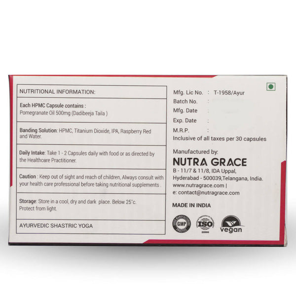 Nutra Grace Pomegranate Capsules - Distacart
