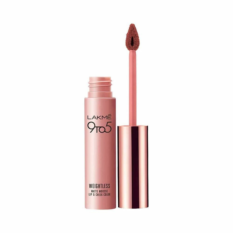 Lakme 9 To 5 Weightless Matte Mouse Lip &amp; Cheek Color - Chocolate Mousse - Distacart