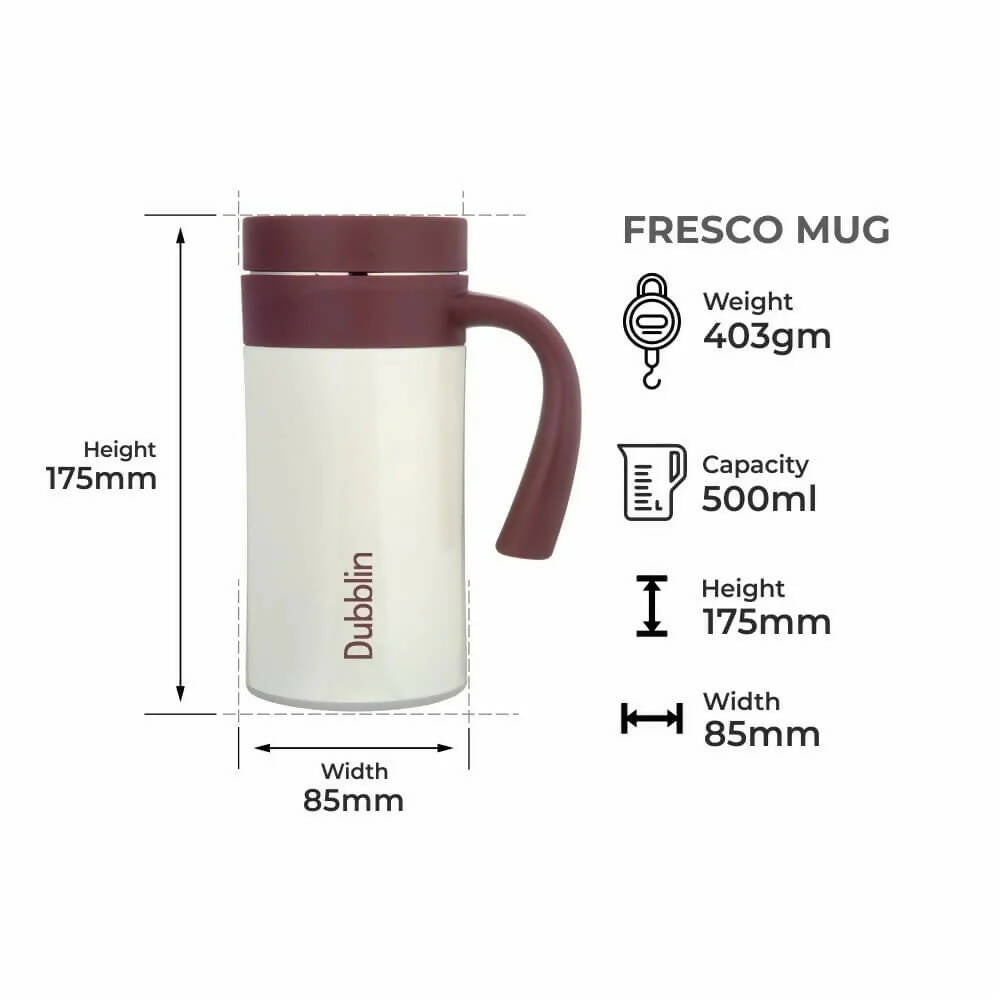 Dubblin Fresco Stainless Steel Mug - Distacart