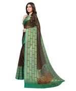 Thumbnail for Vamika Black Chiffon Brasso Bollywood Style Woven Saree (DIMPLE BLACK) - Distacart