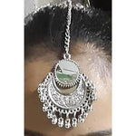 Thumbnail for Traditional Oxidized Silver Maang Tikka