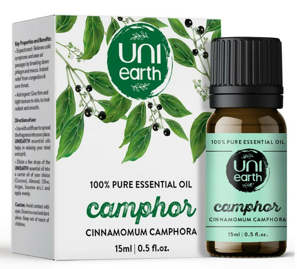 Uniearth Pure & Undiluted Camphor Essential Oil for Skin & Hair Care - Distacart