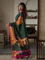 Thumbnail for Suta Multi Color Floral Pure Cotton Saree - Distacart