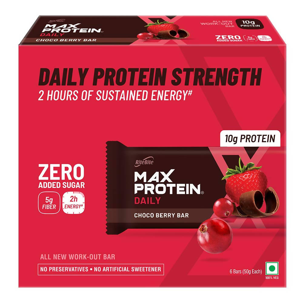 RiteBite Max Protein Daily Choco Berry Bar - Distacart