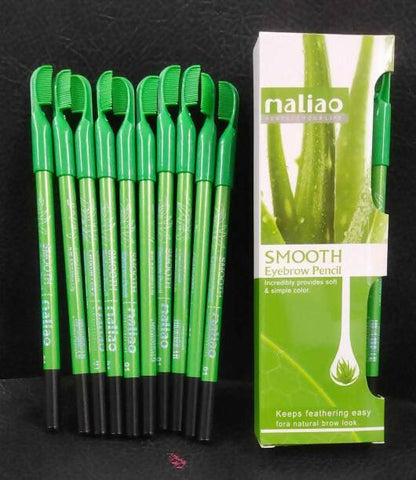Maliao Black Eyebrow Pencils For Ease And Precise Application (Pack Of 12) - Distacart
