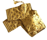 Thumbnail for Vamika Golden Banglori Silk Embroidery Blouse - Distacart