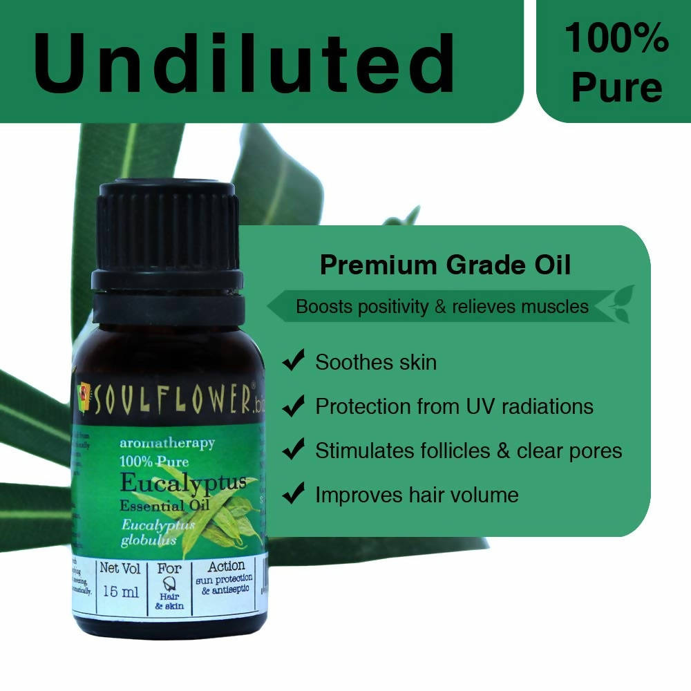 Soulflower Aromatherapy Pure Eucalyptus Essential Oil uses