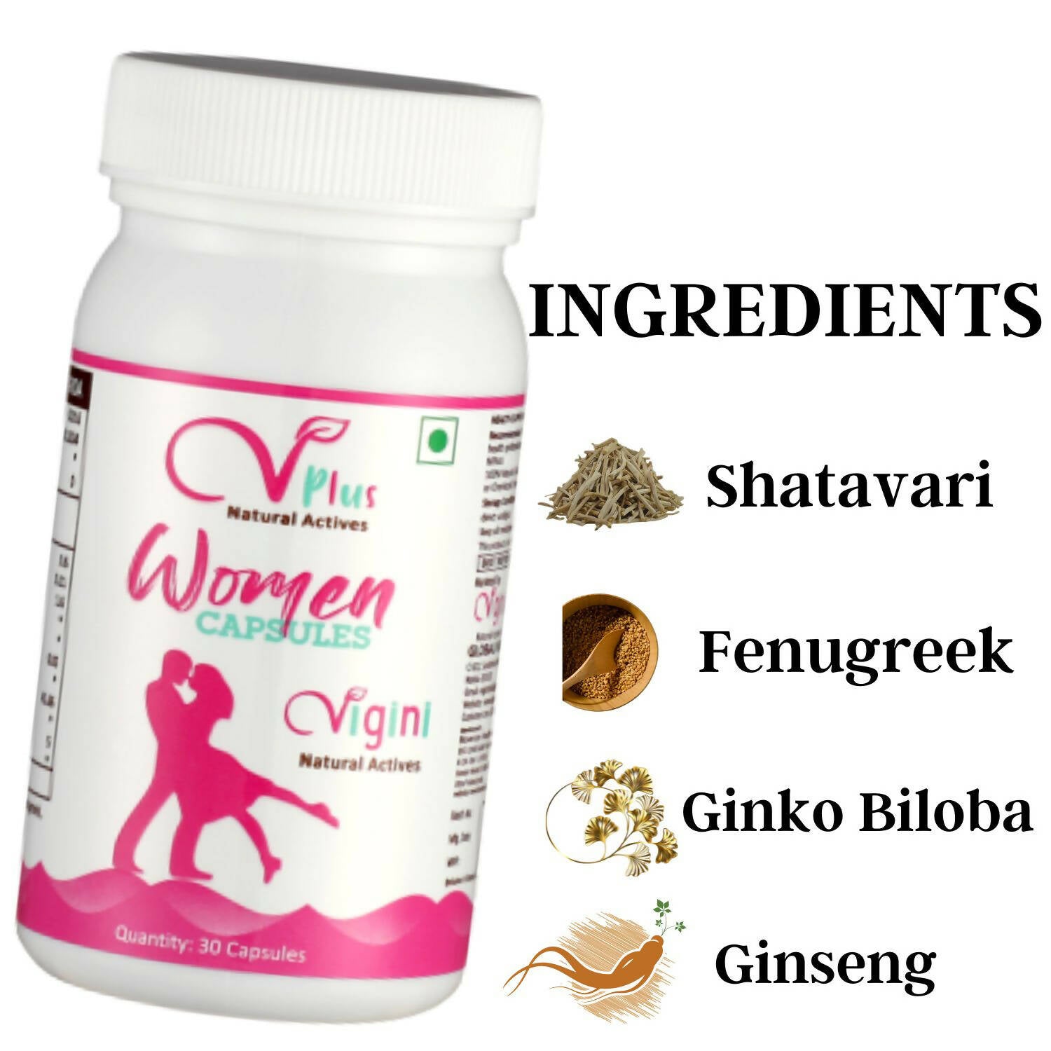 Vigini Natural Actives Performance Women Capsules - Distacart