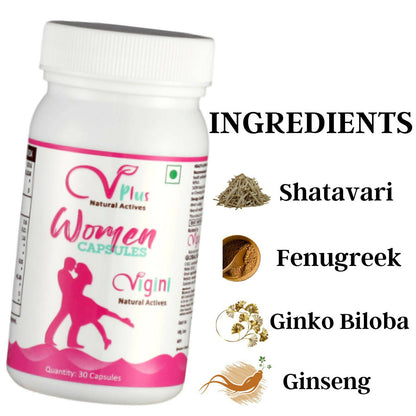Vigini Natural Actives Performance Women Capsules - Distacart