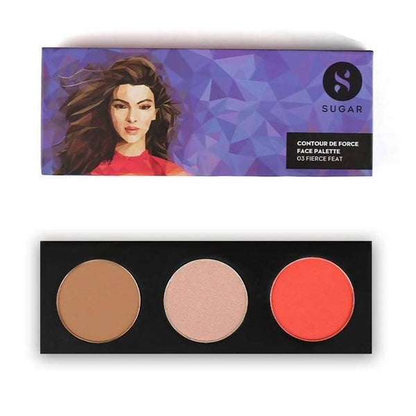 Sugar Contour De Force Face Palette - 03 Fierce Feat - Distacart