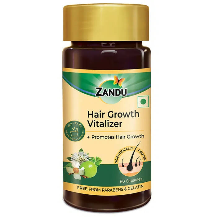 Zandu Hair Growth Vitalizer Capsules - Distacart