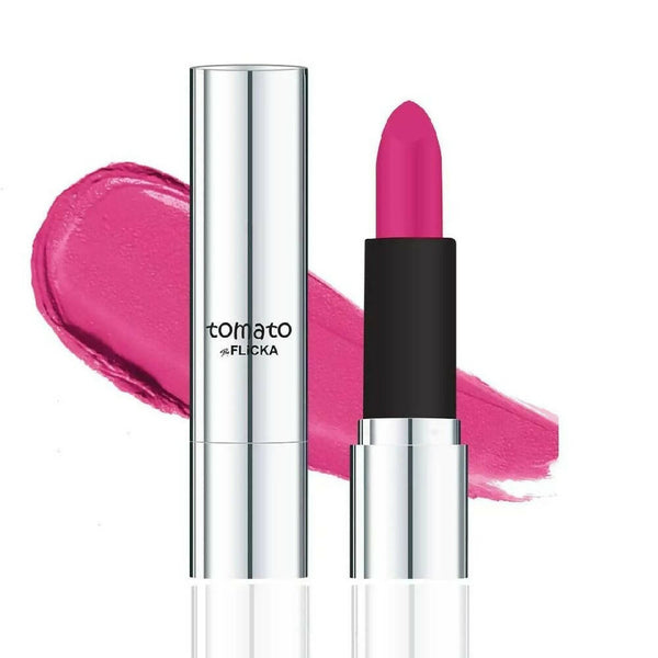 Flicka Tomato Pink Matte Finish Lipstick Shade 19 - Distacart