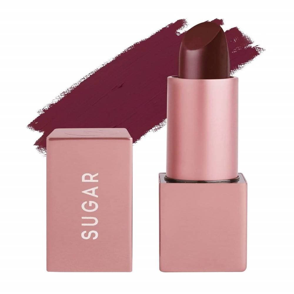 Sugar Mettle Matte Lipstick - Lyssa (Deep Burgundy Red) - Distacart
