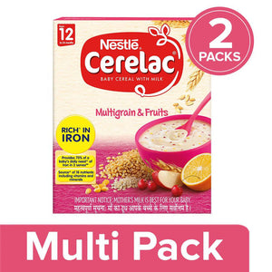 Nestle Cerelac Baby Cereal with Milk, Multigrain & Fruits 12 Months
