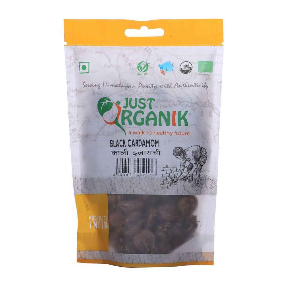 Just Organik Black Cardamom (Kali Elaichi) - Distacart