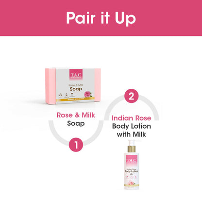 TAC - The Ayurveda Co. Rose & Milk Soap - Distacart