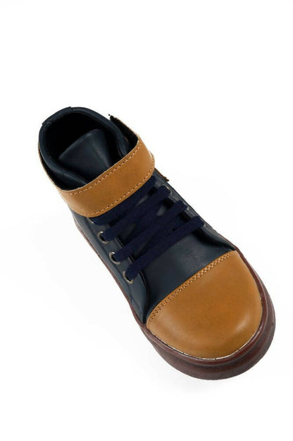 Tiny Bugs Boys Party Wear Mid Top Boots - Navy - Distacart