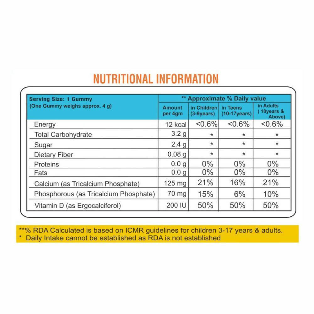 Pure Nutrition Kids Calcium Vitamin D Gummies