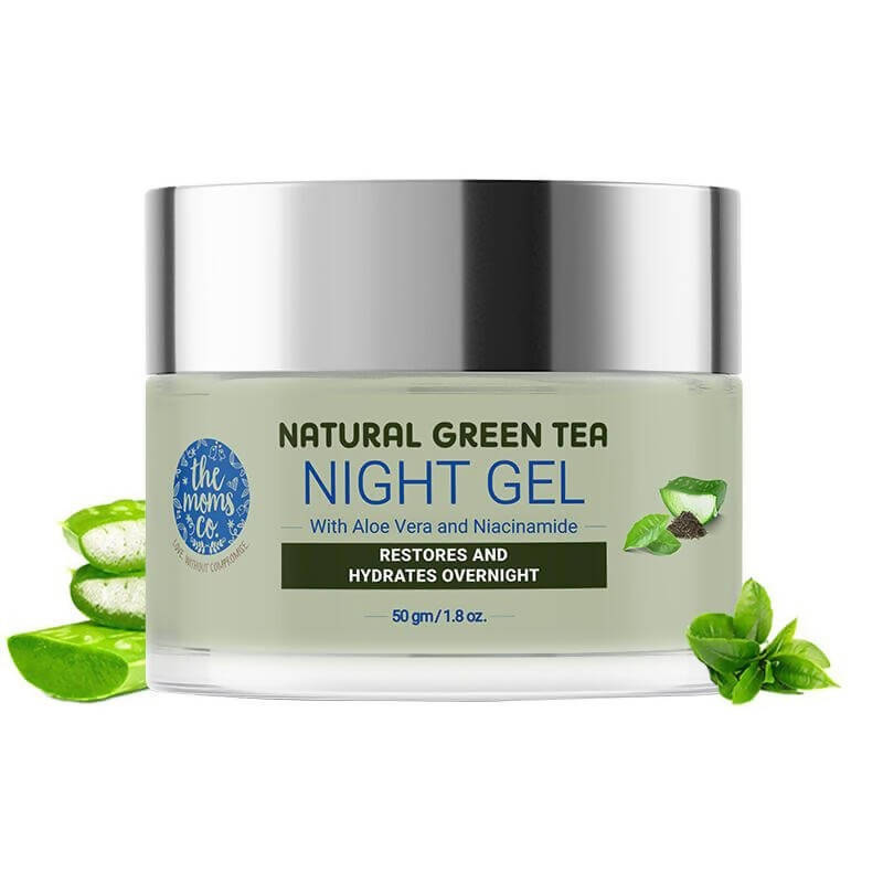 The Moms Co Natural Green Tea Night Gel - Distacart