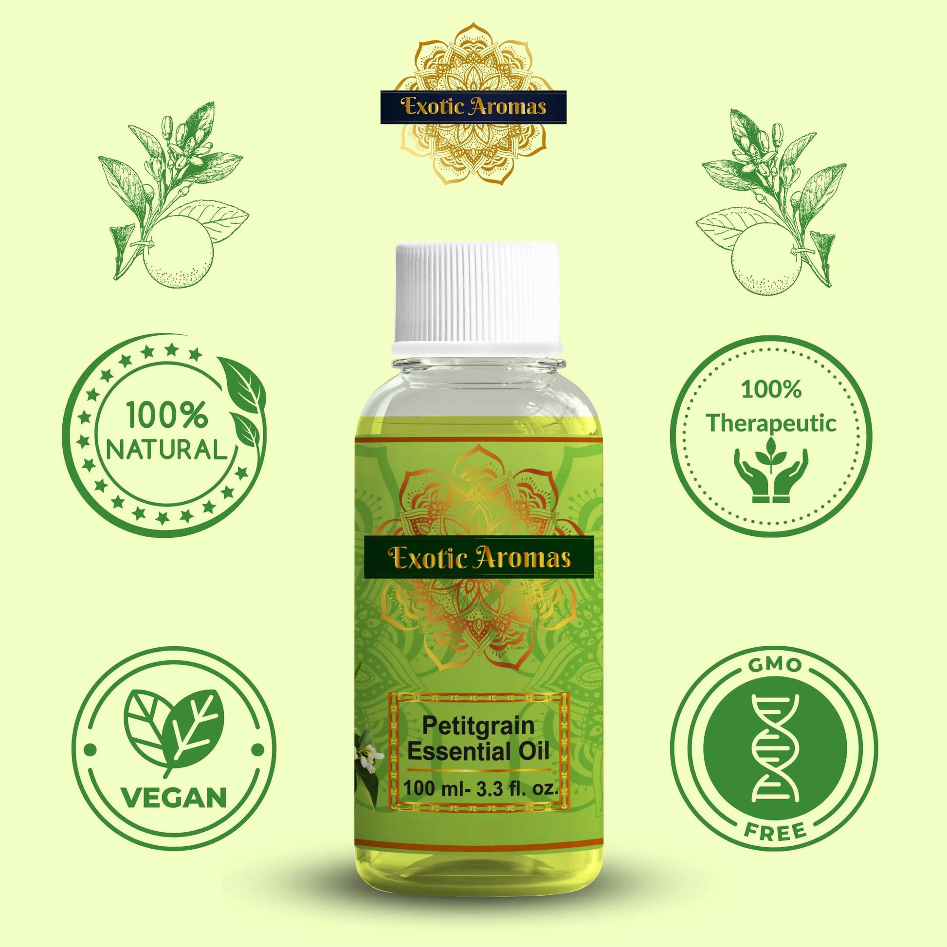 Exotic Aromas Petitgrain Essential Oil - Distacart