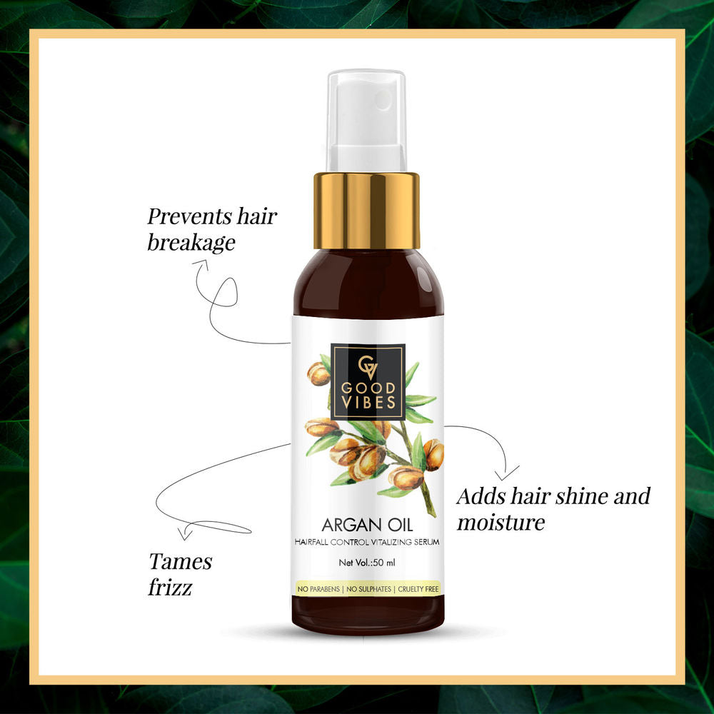 Good Vibes Argan Oil Hairfall Control Vitalizing Serum