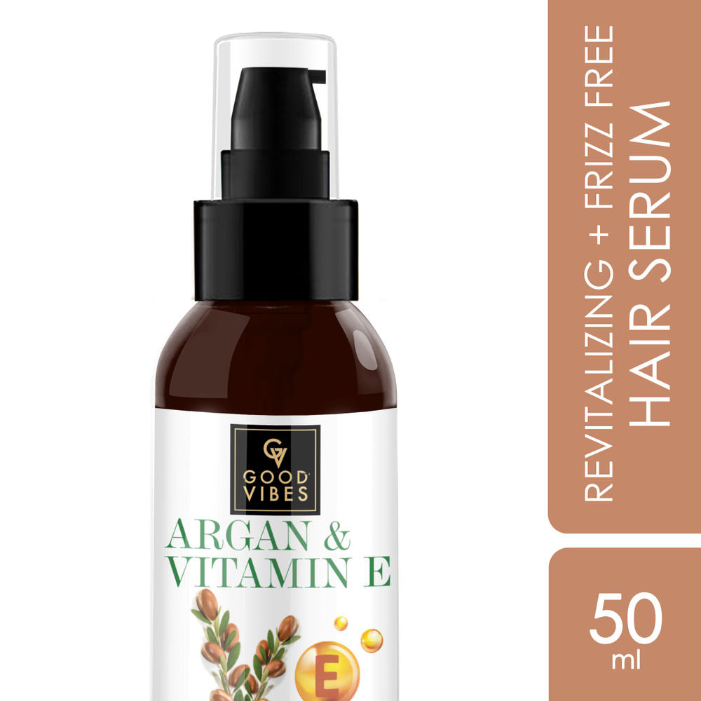 Good Vibes Argan + Vitamin E - Revitalizing + Frizz Free Hair Serum