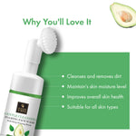 Thumbnail for Good Vibes Avocado Gentle Cleansing Foaming Face Wash With Deep Cleansing Brush