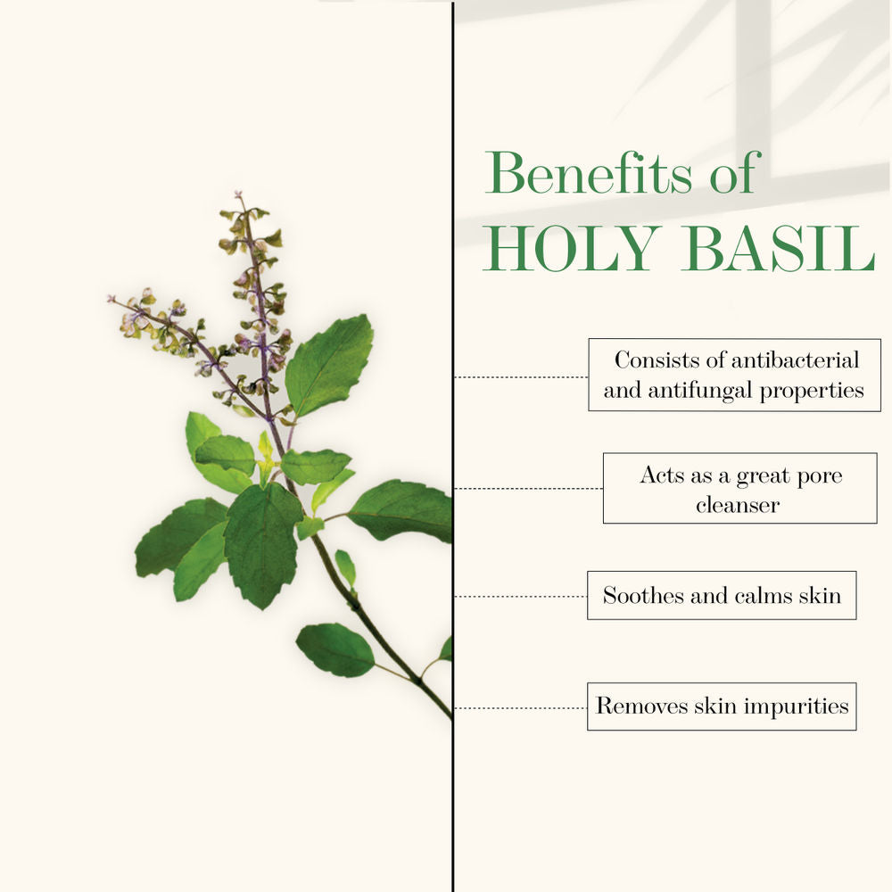 Good Vibes Blackhead Removal + Anti-Ageing Face Wash - Tea Tree Oil + Holy Basil