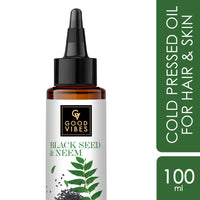 Thumbnail for Good Vibes Blackseed And Neem Cold Pressed Oil For Hair & Skin