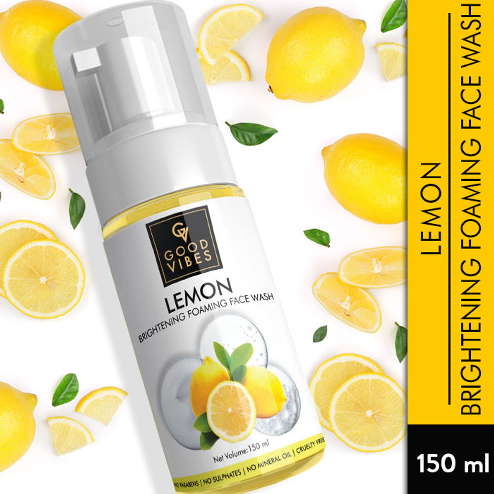 Good Vibes Lemon Brightening Foaming Face Wash