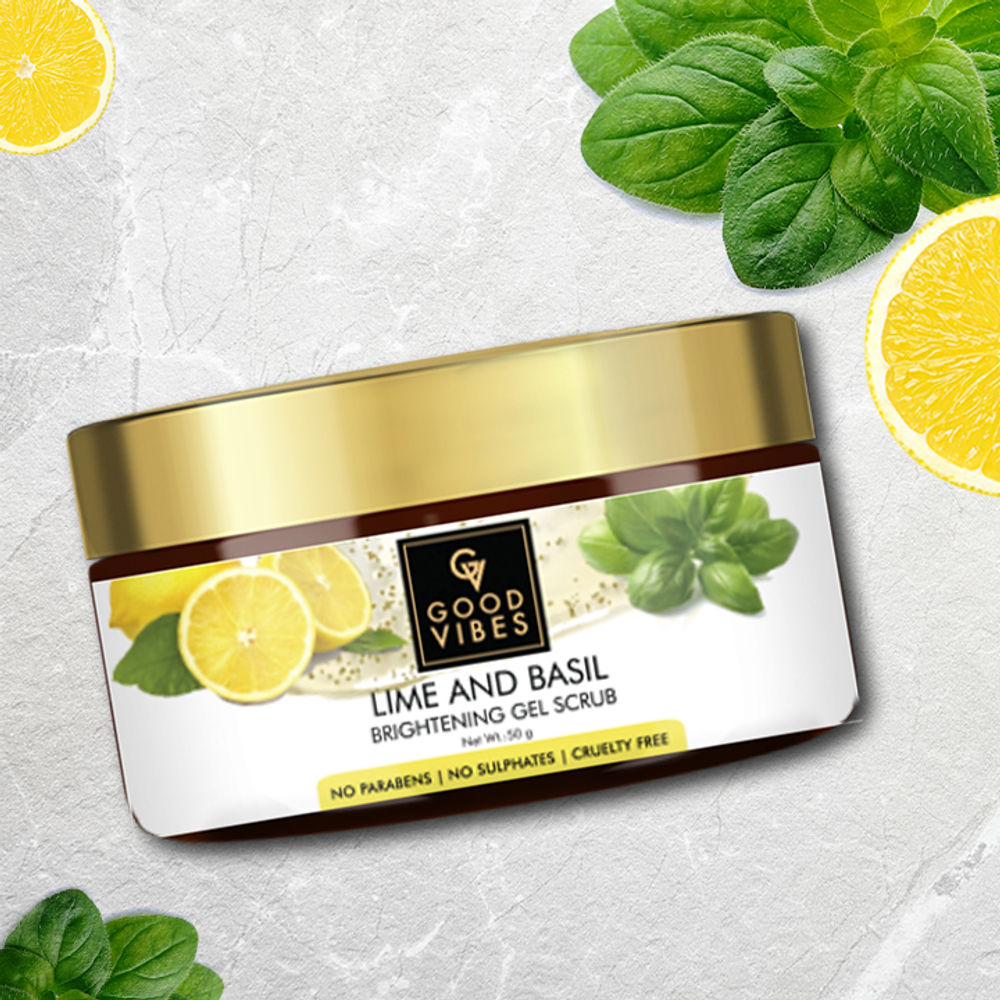 Good Vibes Brightening Gel Scrub - Lime & Basil