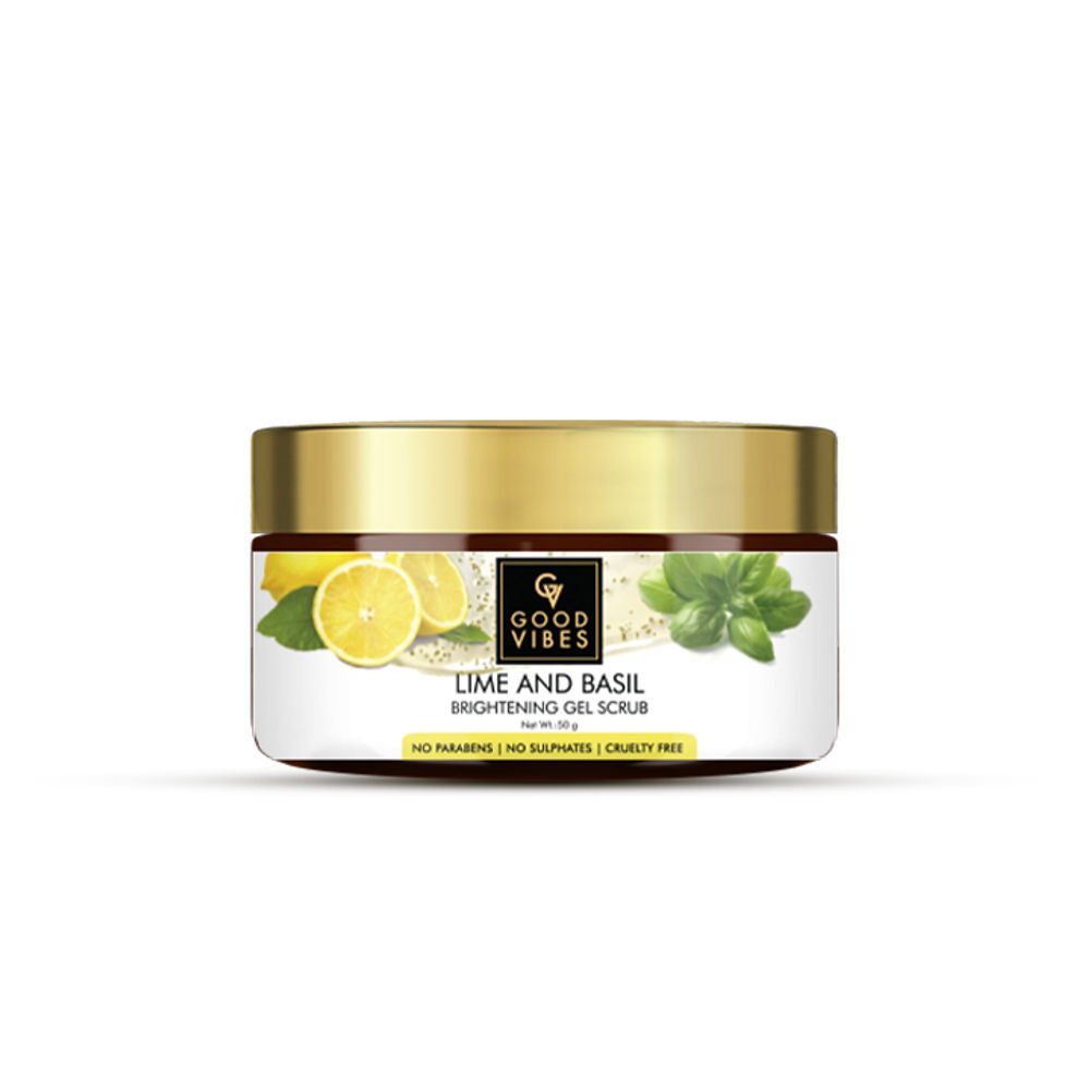 Good Vibes Brightening Gel Scrub - Lime & Basil