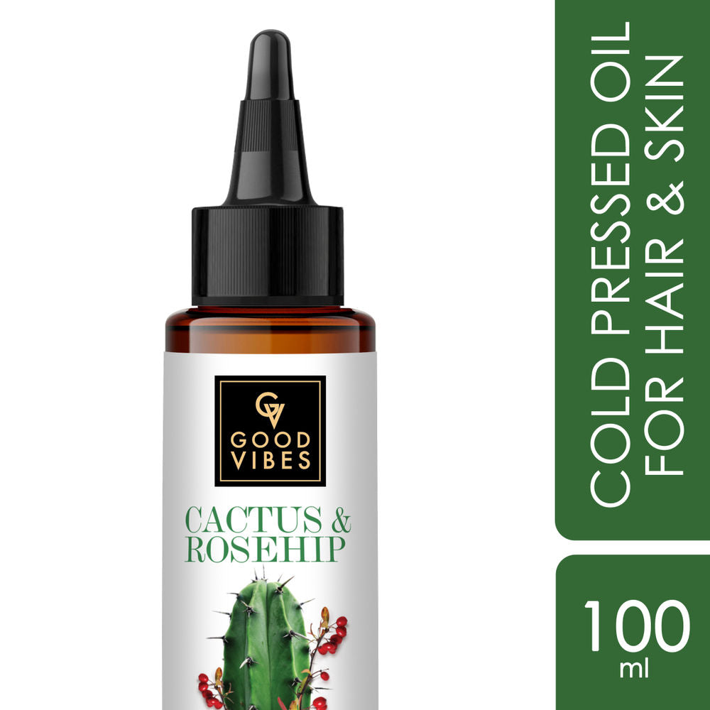 Good Vibes Cactus And Rosehip Cold Pressed Oil For Hair & Skin