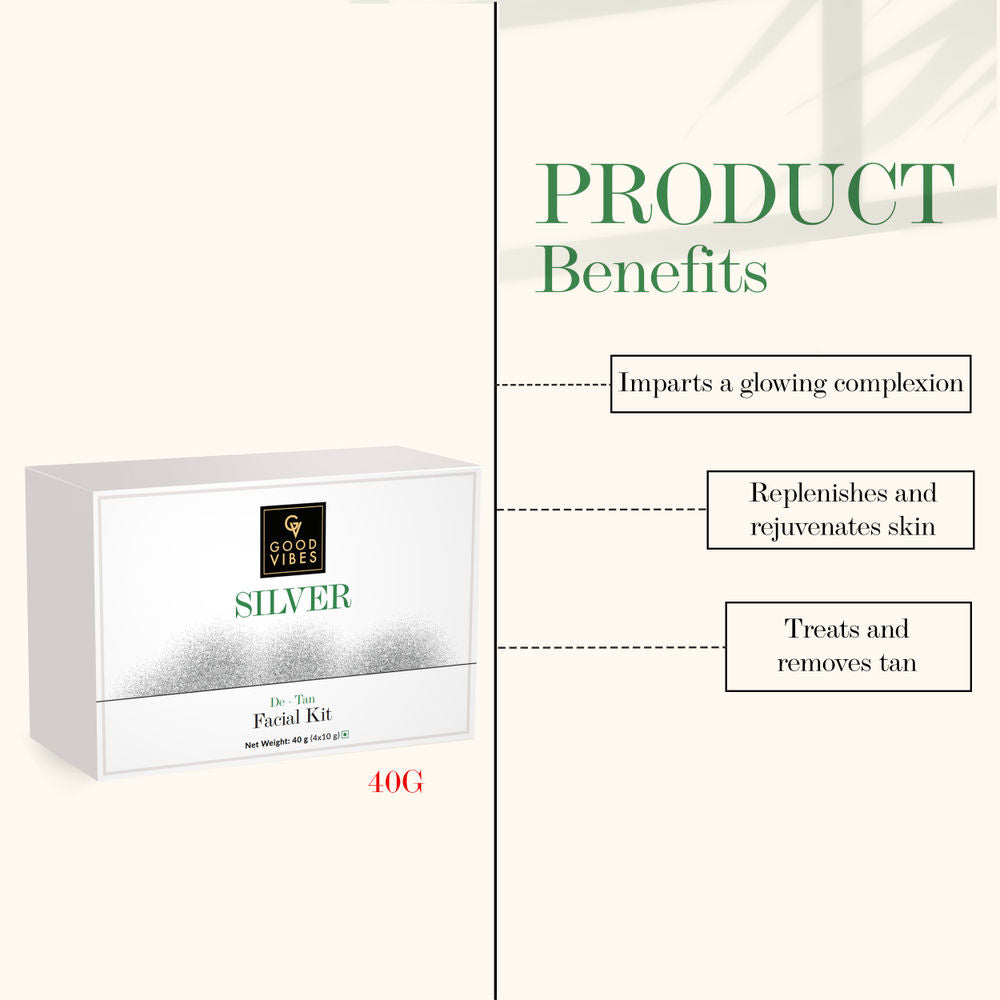 Good Vibes De-Tan Facial Kit - Silver