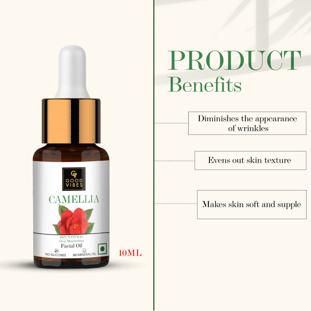 Good Vibes 100% Natural Camellia Deep Moisturizing Facial Oil