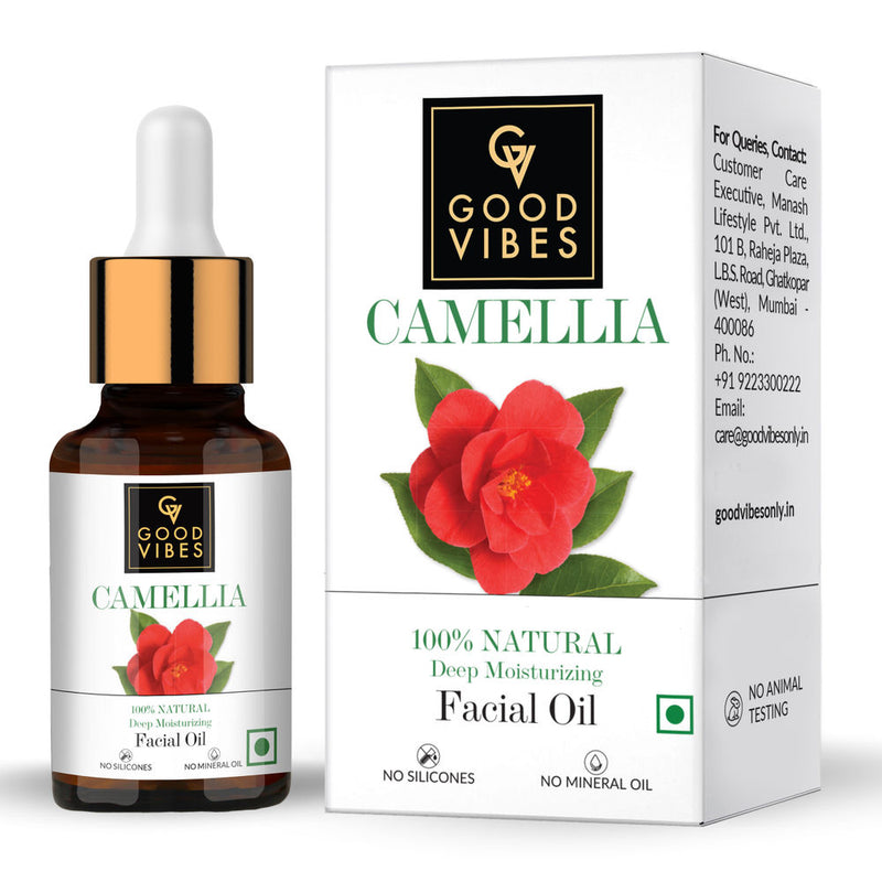 Good Vibes 100% Natural Camellia Deep Moisturizing Facial Oil