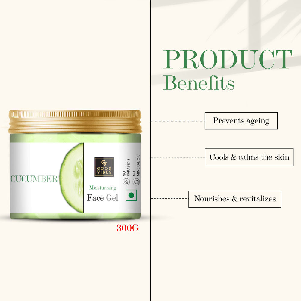 Good Vibes Moisutrizing Face Gel - Cucumber