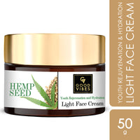Thumbnail for Good Vibes Hemp Seed Youth Rejuvenation & Hydration Light Face Cream