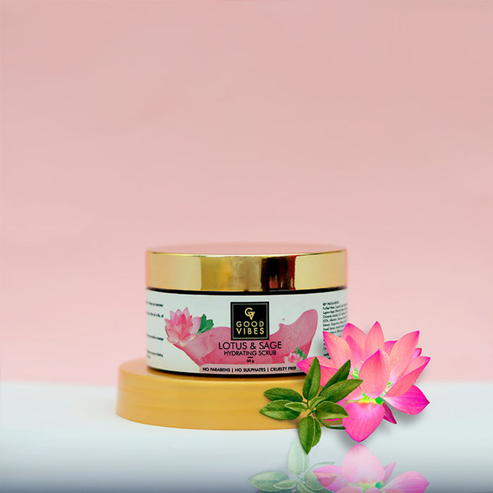 Good Vibes Hydrating Face Scrub - Lotus & Sage