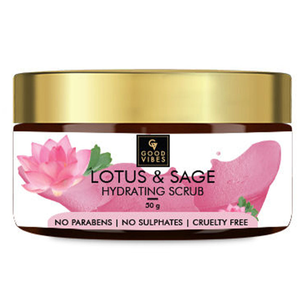 Good Vibes Hydrating Face Scrub - Lotus & Sage