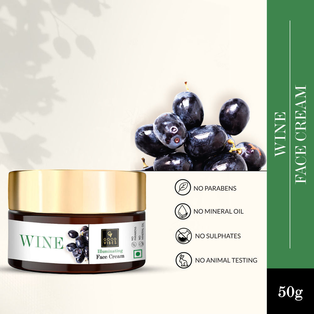 Good Vibes Illuminating Face Cream - Wine