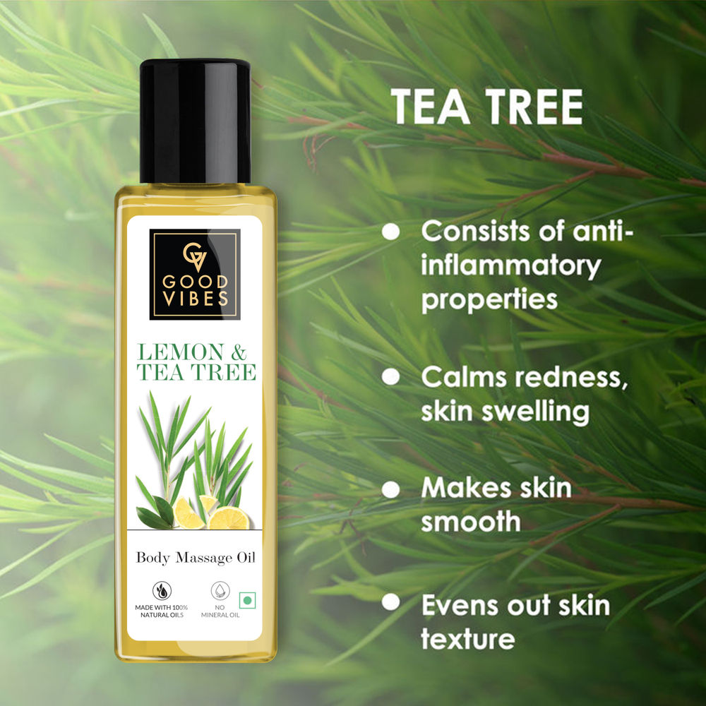 Good Vibes Lemon & Tea Tree Body Massage Oil