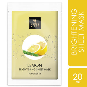 Good Vibes Brightening Sheet Mask - Lemon