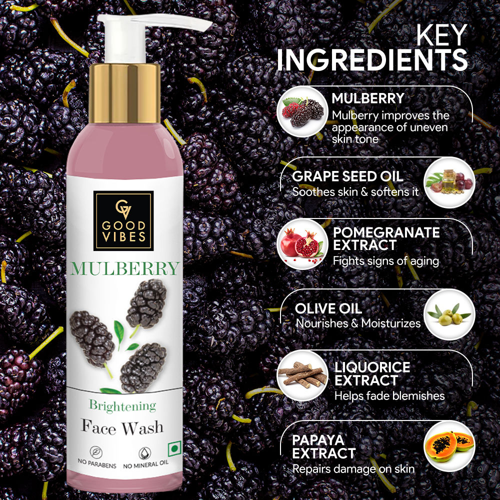 Good Vibes Mulberry Lightening Face Wash