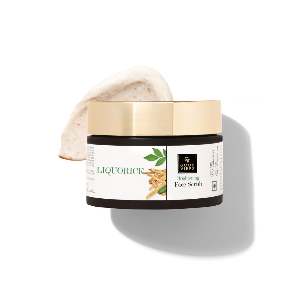 Good Vibes Liquorice Brightening Face Scrub